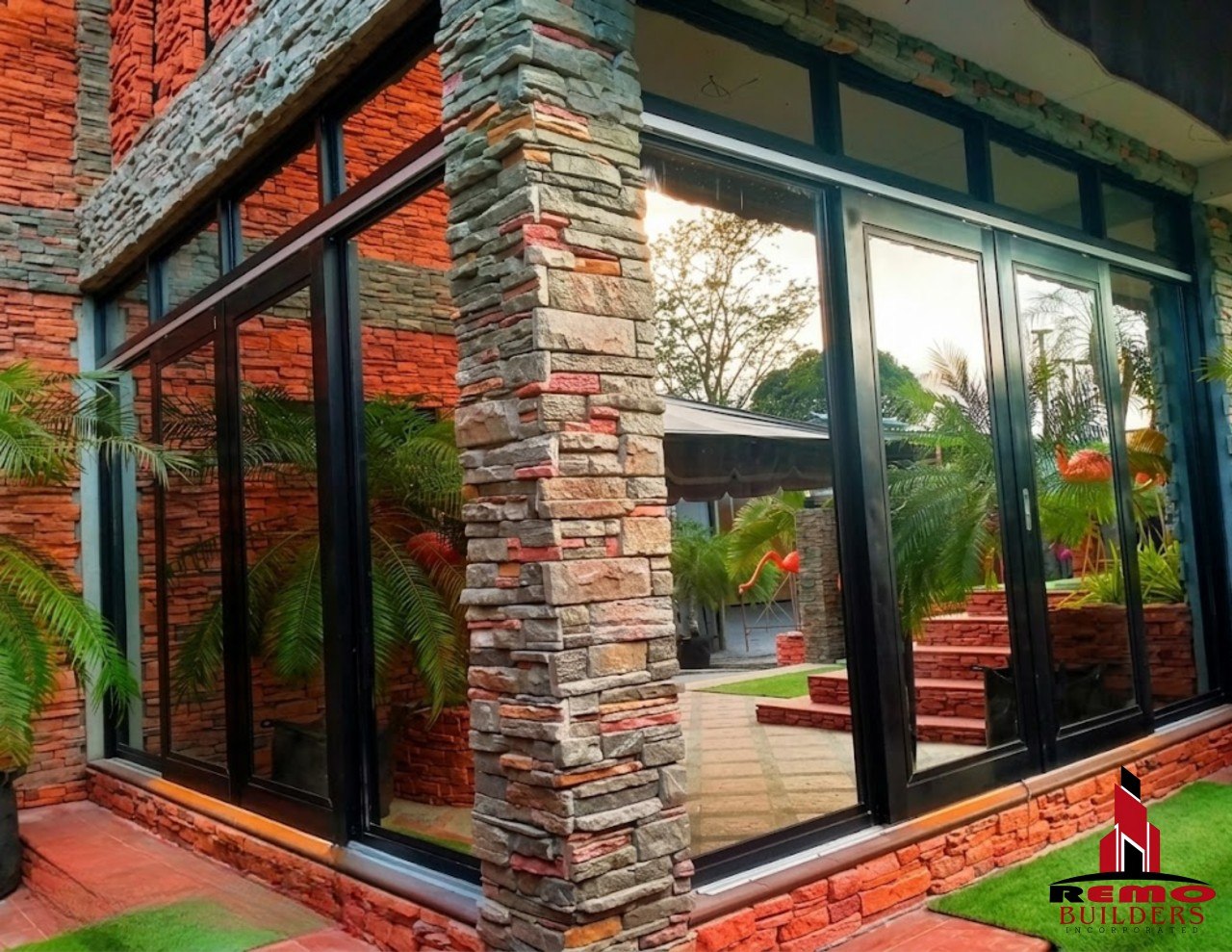 Aluminum Analoc Frame with Tubular Hanging Door